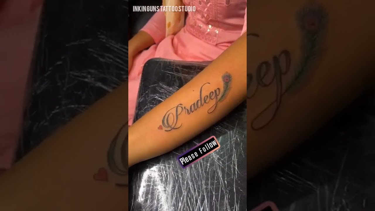 parvin name tattoo 25 designs  परवन नम क टट 25 डजइन  pravin  parvin  YouTube